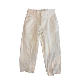 Class club Boys White Stretch Cotton Pants size 4 modern fit new with tag